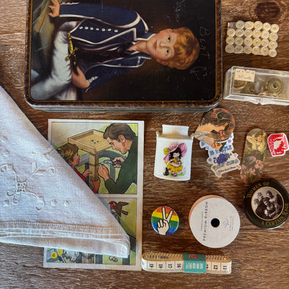 Sewing trinket and treasure tin CUSTOM