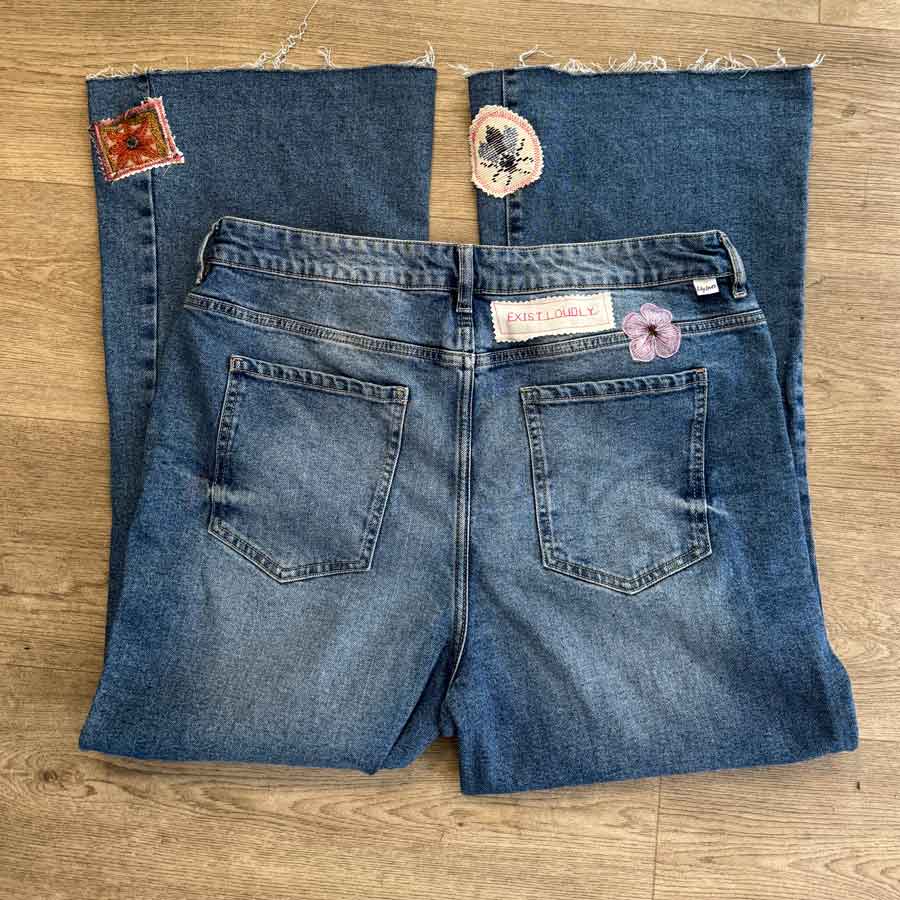 sz 18 Exist Loudly upcycled jeans