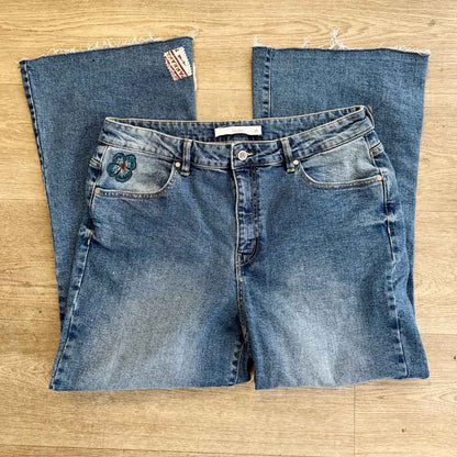 sz 18 Exist Loudly upcycled jeans