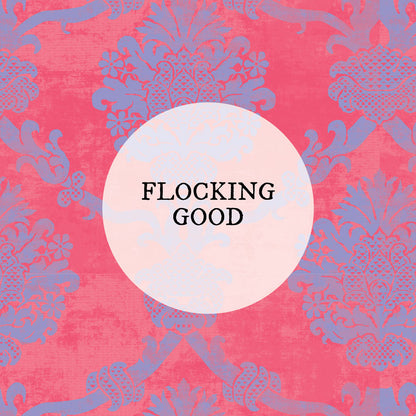 Fabric : Flocking Good pink purple