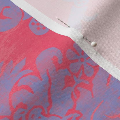 Fabric : Flocking Good pink purple