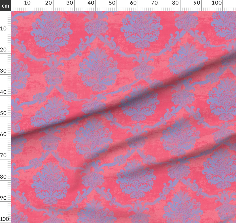 Fabric : Flocking Good pink purple