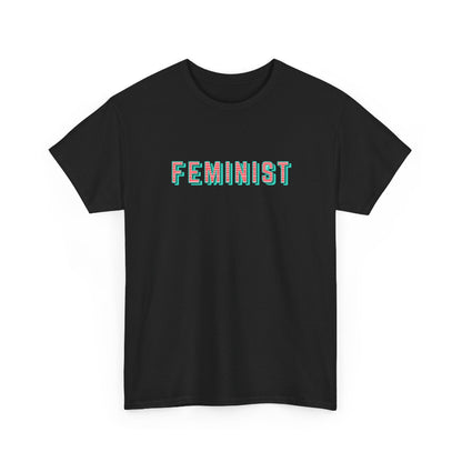 Feminist typographic classic cotton t shirt