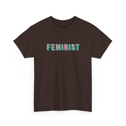 Feminist typographic classic cotton t shirt