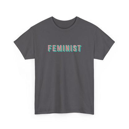 Feminist typographic classic cotton t shirt