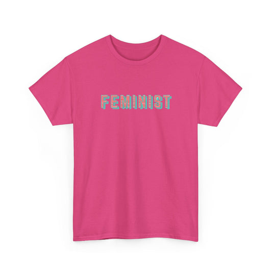 Feminist typographic classic cotton t shirt