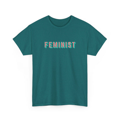Feminist typographic classic cotton t shirt