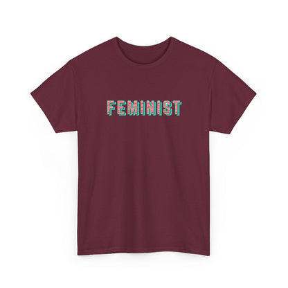 Feminist typographic classic cotton t shirt