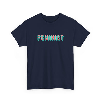Feminist typographic classic cotton t shirt