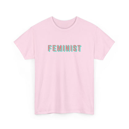 Feminist typographic classic cotton t shirt