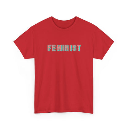 Feminist typographic classic cotton t shirt