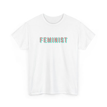 Feminist typographic classic cotton t shirt