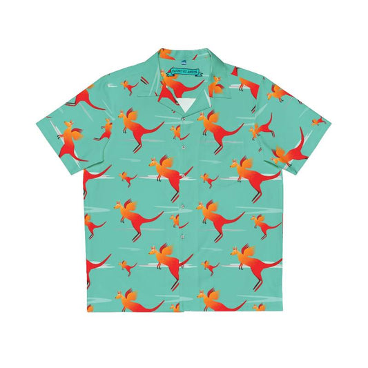 Flying Kangaroos Hawaiian Shirt