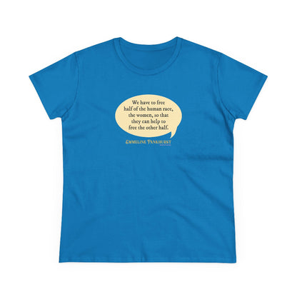 Free the women semi-fit t shirt