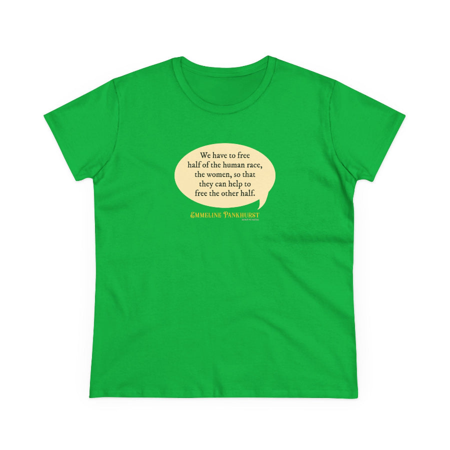 Free the women semi-fit t shirt