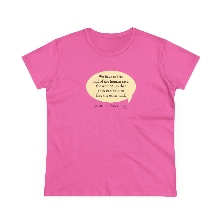 Free the women semi-fit t shirt