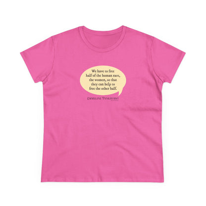 Free the women semi-fit t shirt