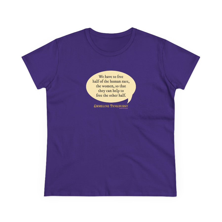 Free the women semi-fit t shirt