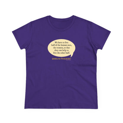 Free the women semi-fit t shirt