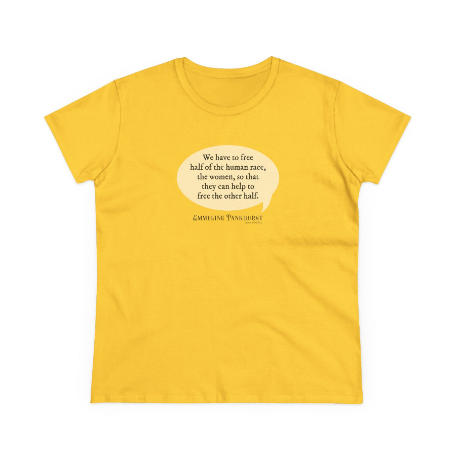 Free the women semi-fit t shirt