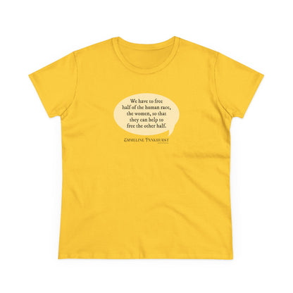 Free the women semi-fit t shirt