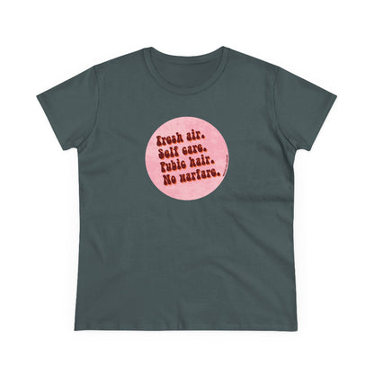 Fresh Air Self Care semi-fit t shirt