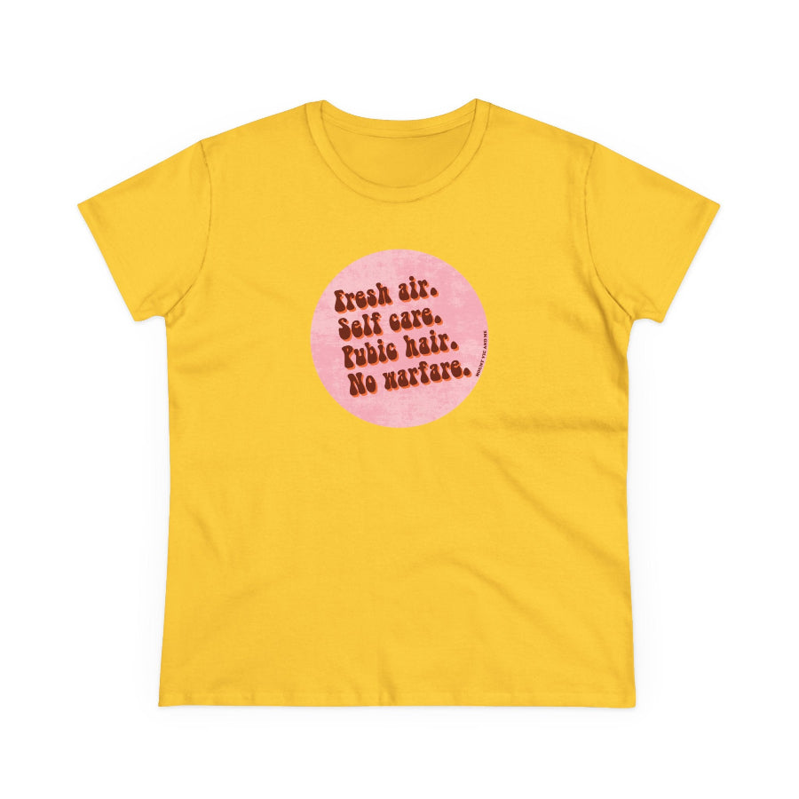 Fresh Air Self Care semi-fit t shirt