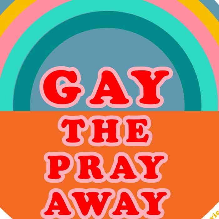 Gay the pray away cotton classic t shirt