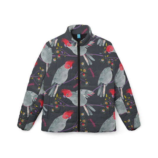 RTS Womens Puffer jacket Gang Gang Cockatoo