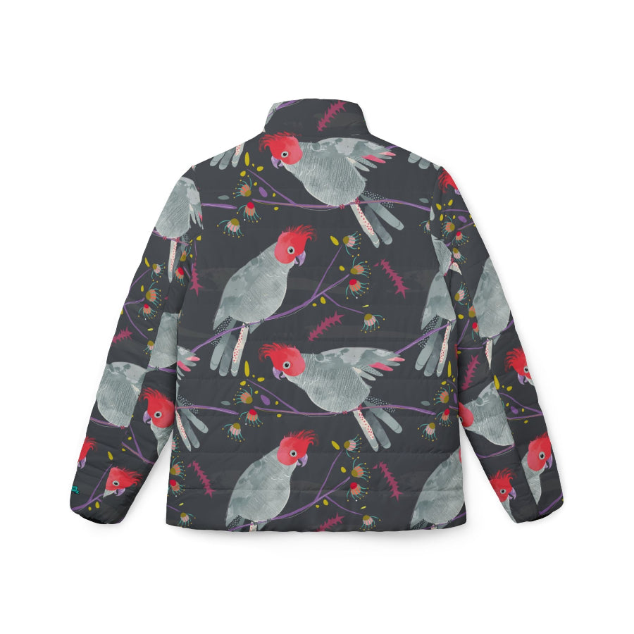 RTS Womens Puffer jacket Gang Gang Cockatoo