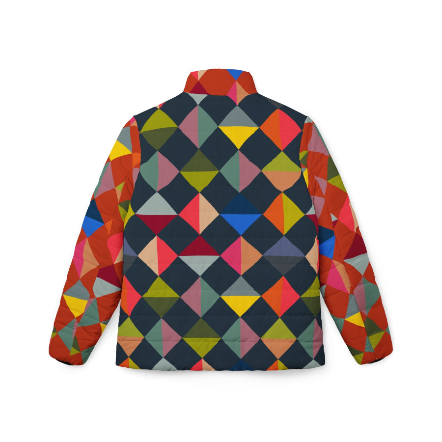 Geometric Diamonds women’s puffer jacket
