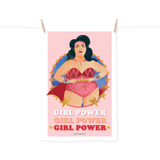 Girl Power tea towel