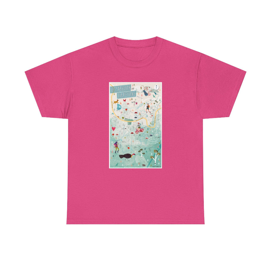 Glenbrook map classic cotton t shirt