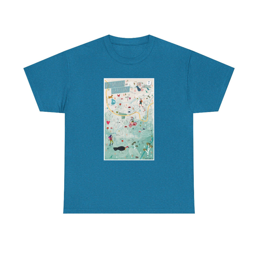 Glenbrook map classic cotton t shirt