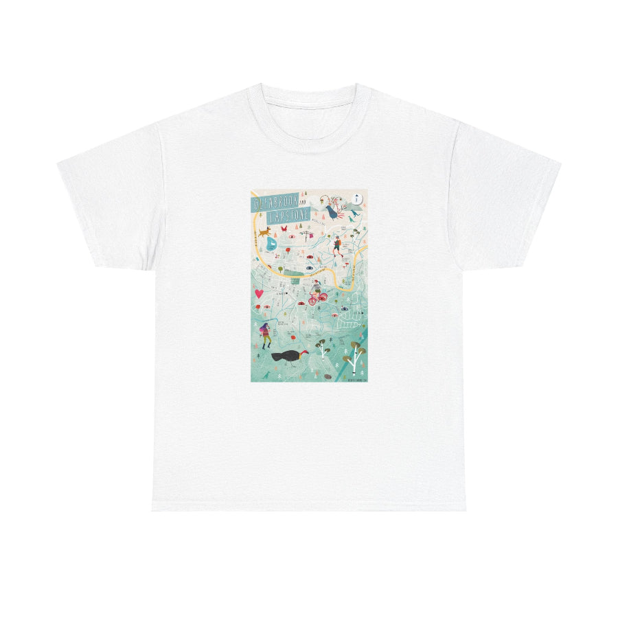 Glenbrook map classic cotton t shirt