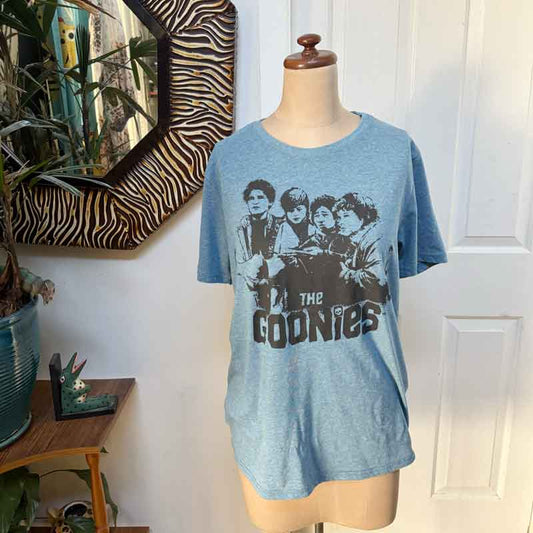 sz L blue Goonies t shirt