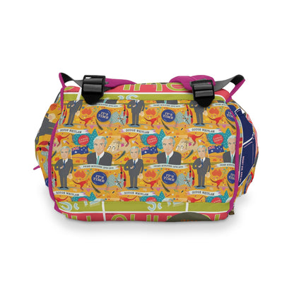 Gough Whitlam typical leftie backpack