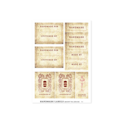 Mini cotton panel : Handmade labels