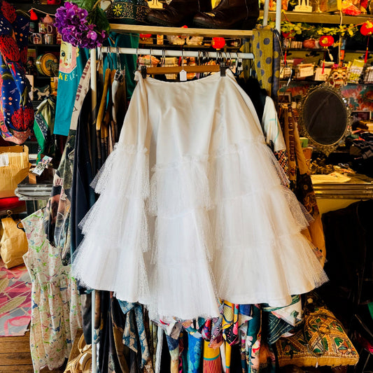 Amazing vintage white petticoat