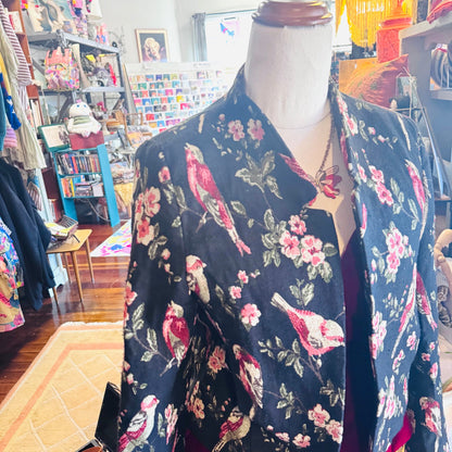 sz 12 bird upholstery jacket