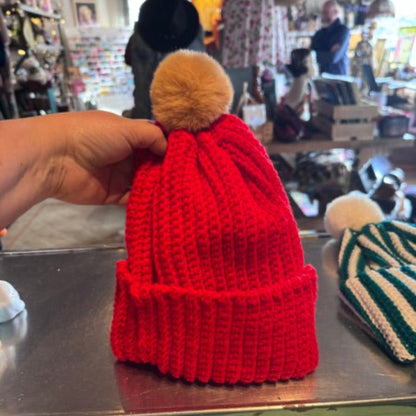 Hand-knitted beanies