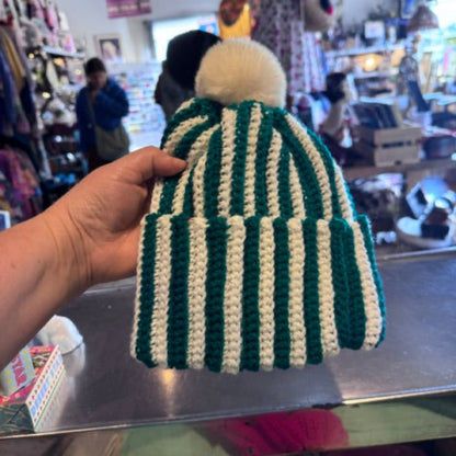 Hand-knitted beanies