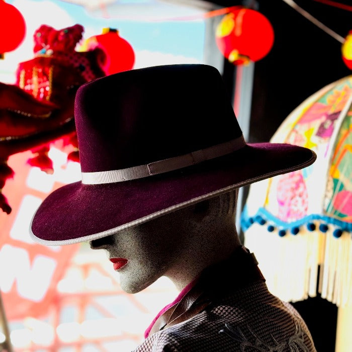 Akubra 'Avalon' Maroon Ladies Hat