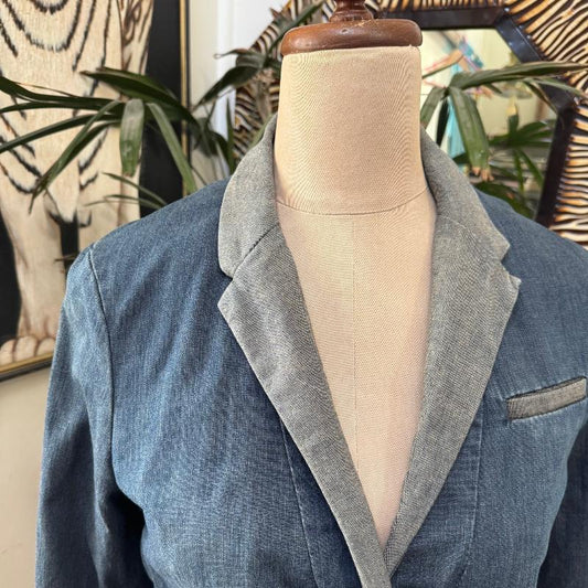 sz M Esprit denim blazer jacket