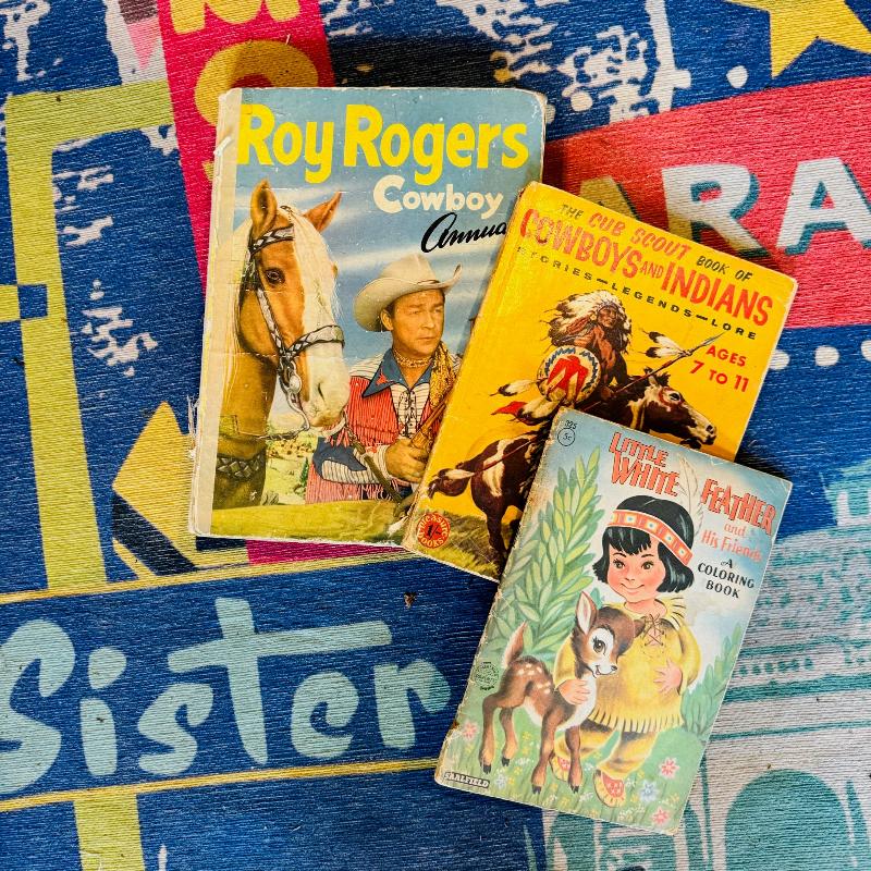 Retro kids cowboy collection 3 books