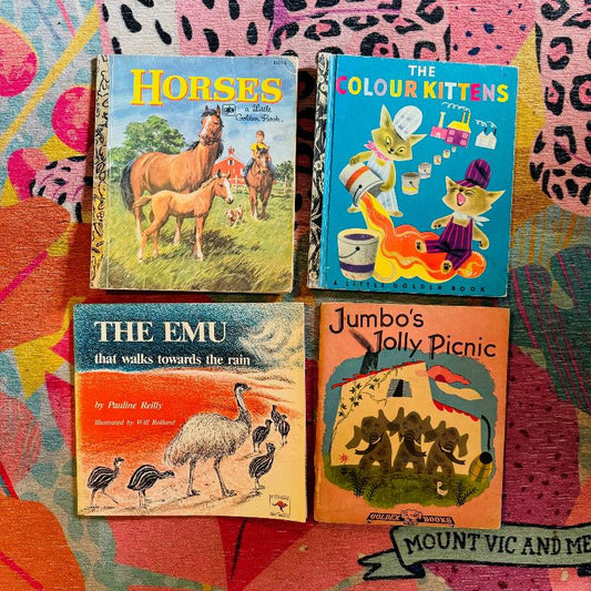 4 pack vintage kids books