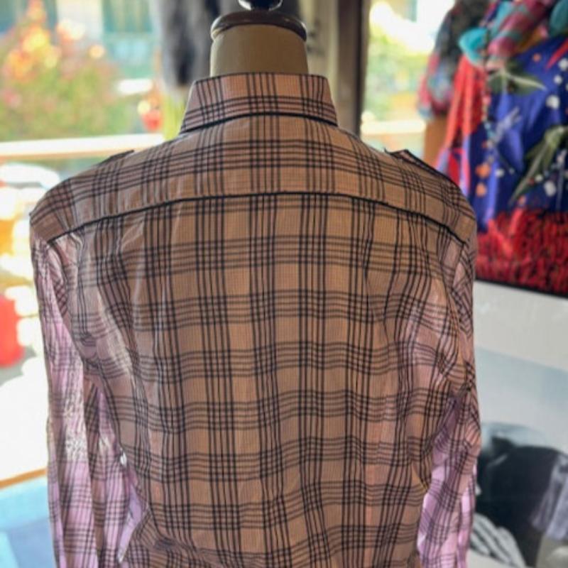 sz 3 - L pink check Arthur Galan shirt