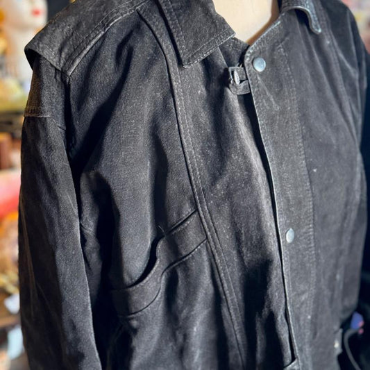 sz XL black suede Sujari jacket