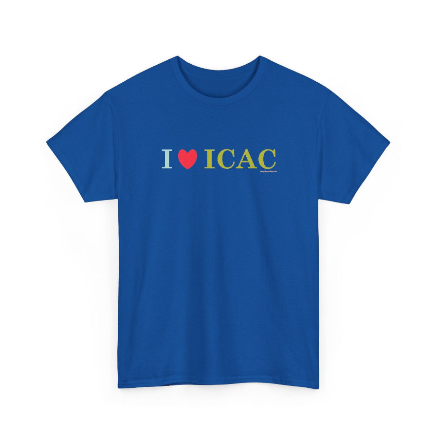 I love ICAC classic cotton t shirt