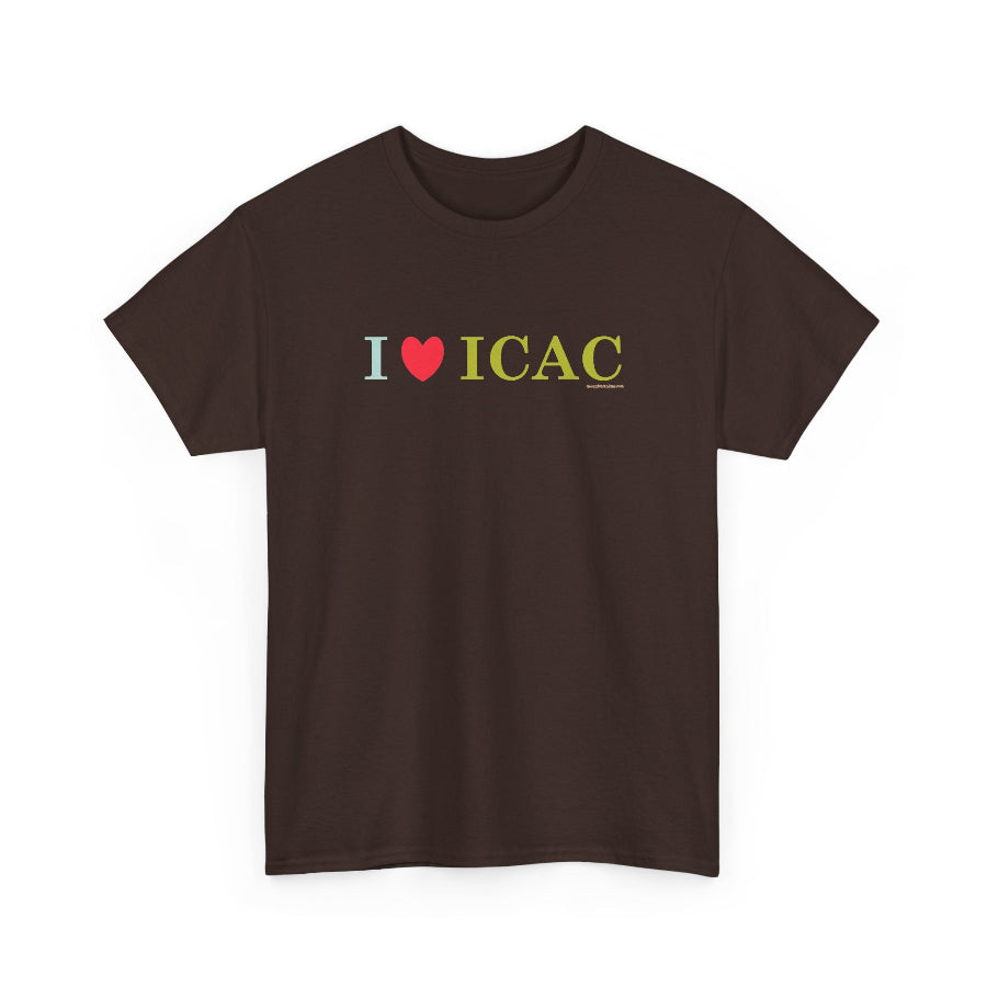 I love ICAC classic cotton t shirt